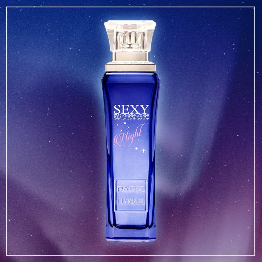 Banner Frasco Sexy Woman Night Paris Elysees Perfume Feminino 100ml