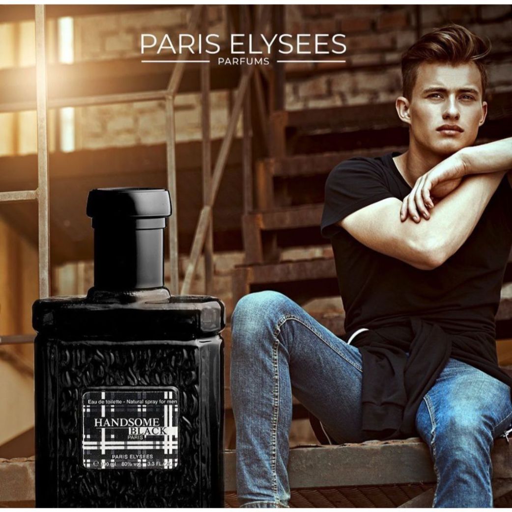 Banner Handsome Black Paris Elysees Perfume Masculino 100ml