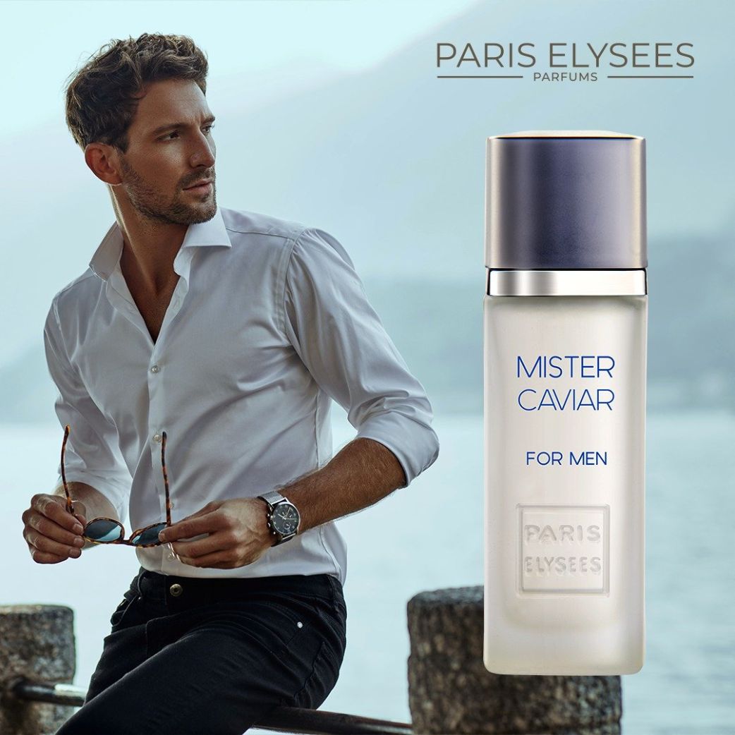 Banner Mister Caviar Paris Elysees Perfume Masculino 100ml