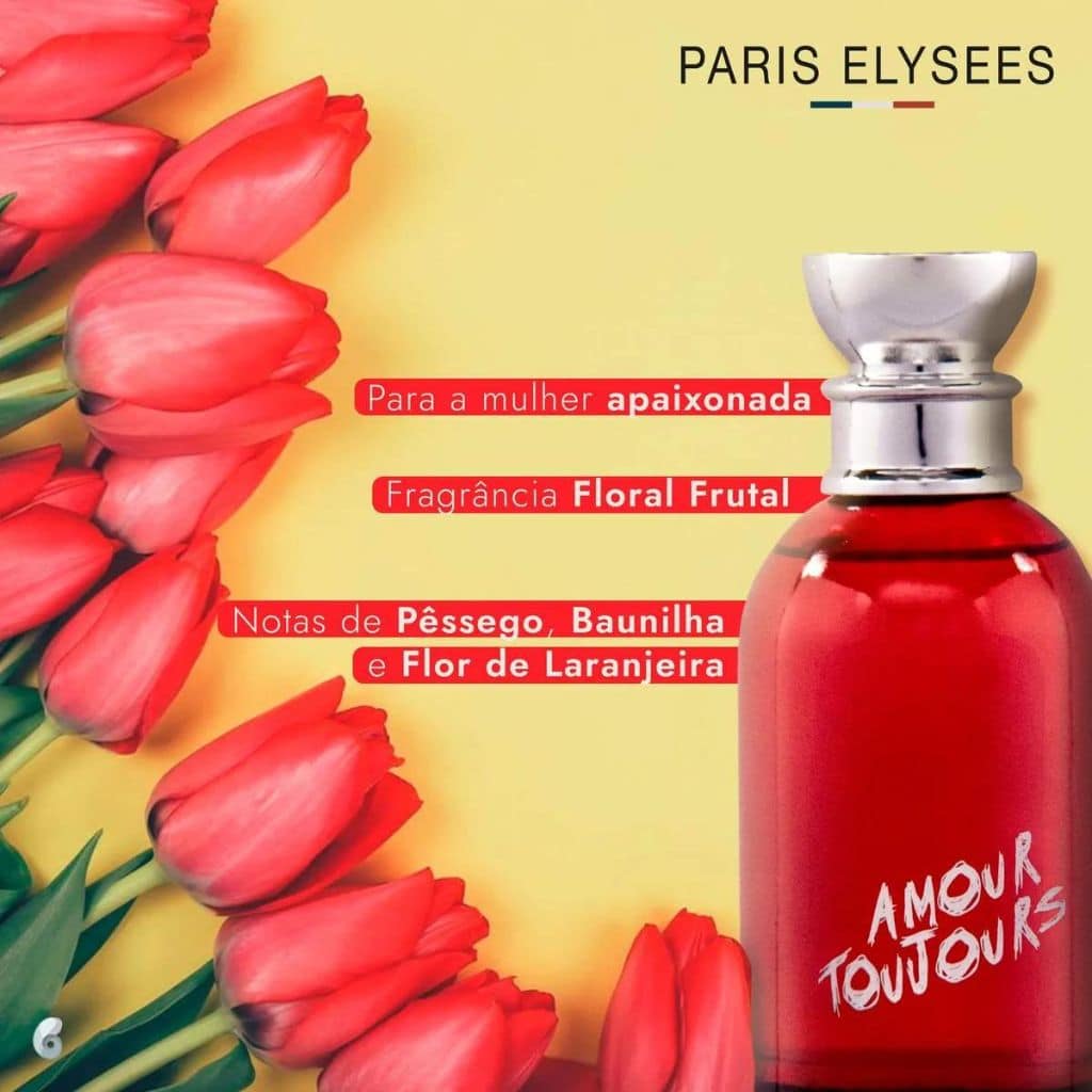 Banner Perfume Amour TouJours Paris Elysees Feminino 100ml