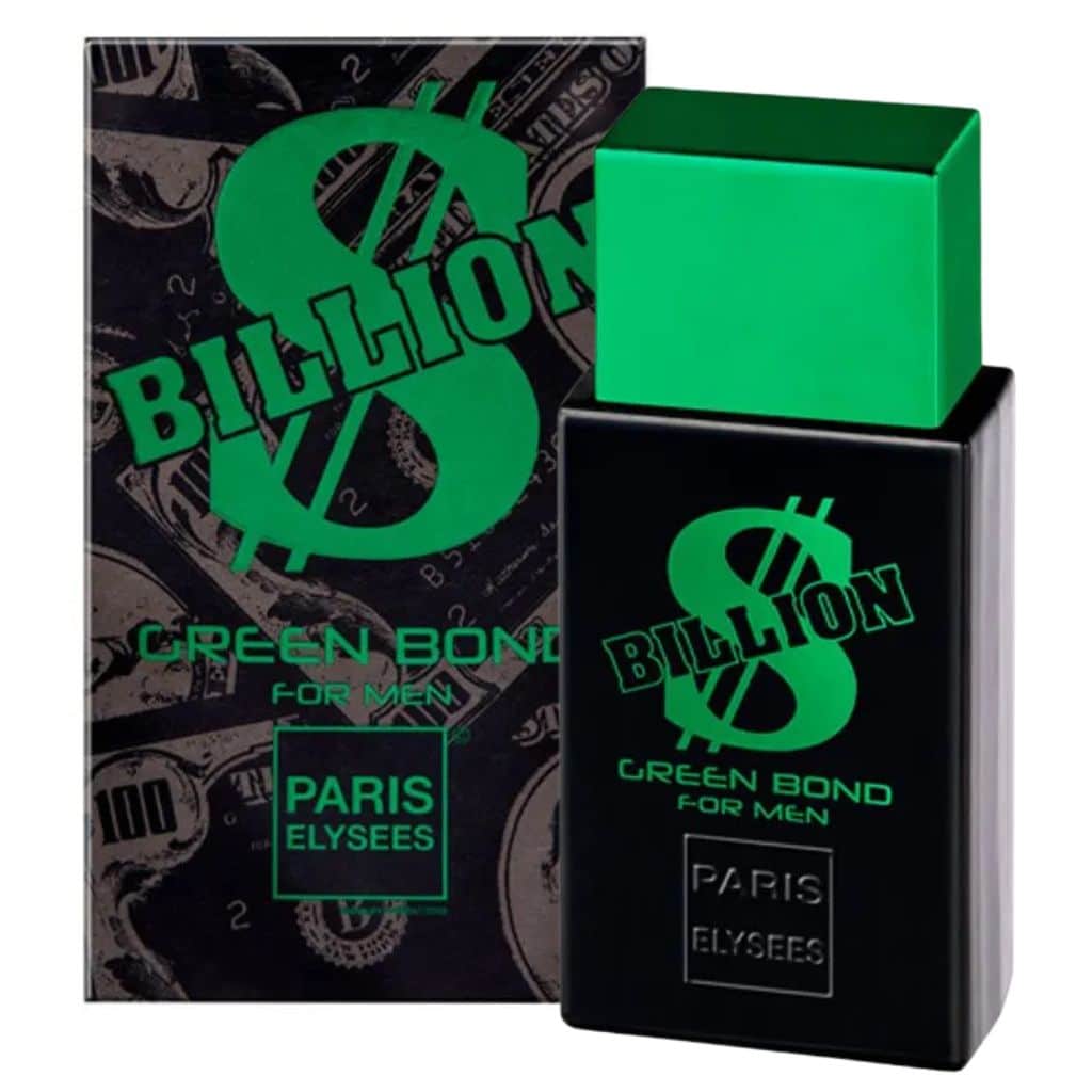Billion Green Bond Paris Elysees Perfume Masculino 100ml Frasco e Caixa