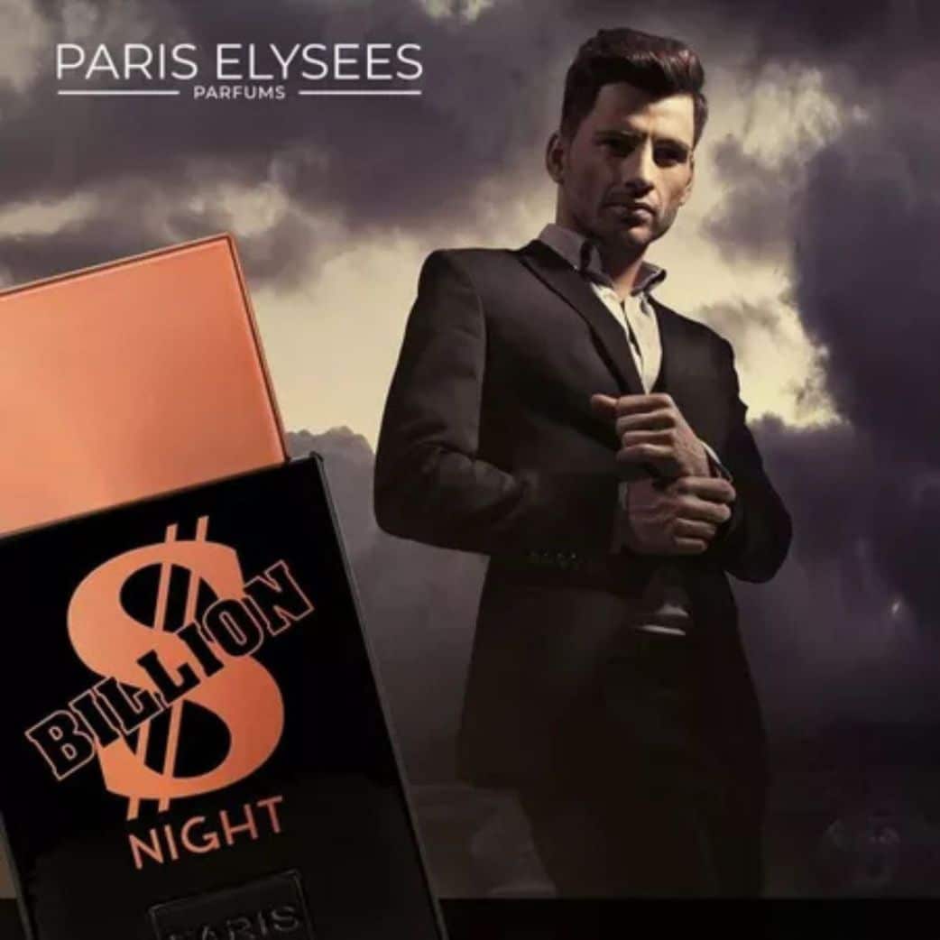 Billion Night Paris Elysees Perfume Masculino 100ml banner