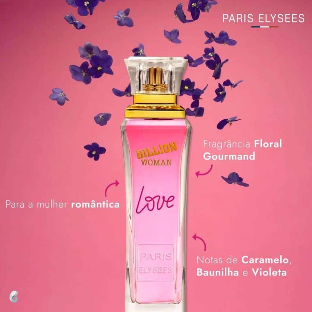 Billion Woman Love Paris Elysees Perfume Feminino 100ml banner
