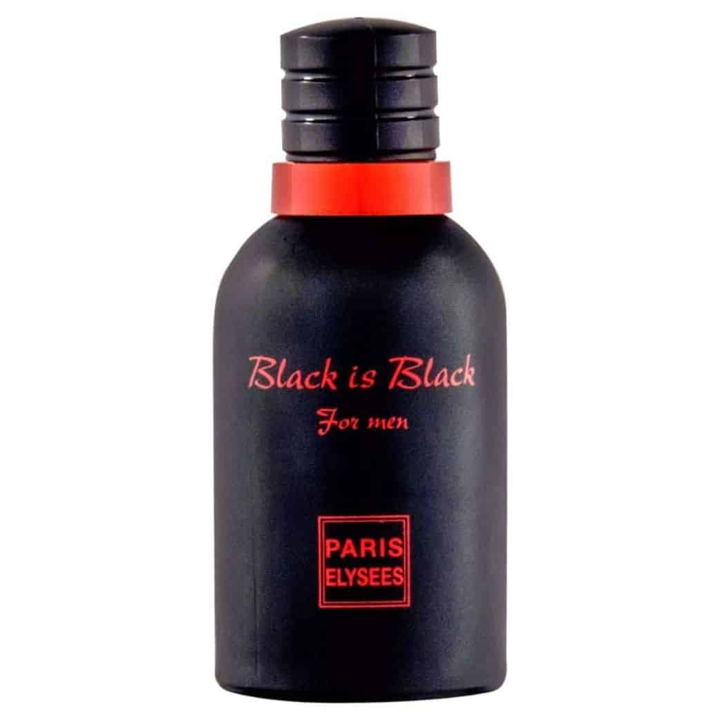 Black is Black Paris Elysees Perfume Masculino 100ml frasco