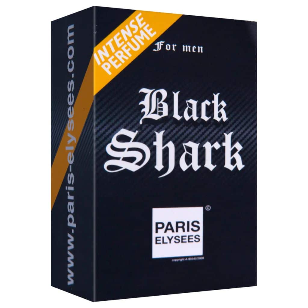 Caixa Perfume Masculino Black Shark Paris Elysees 100ml