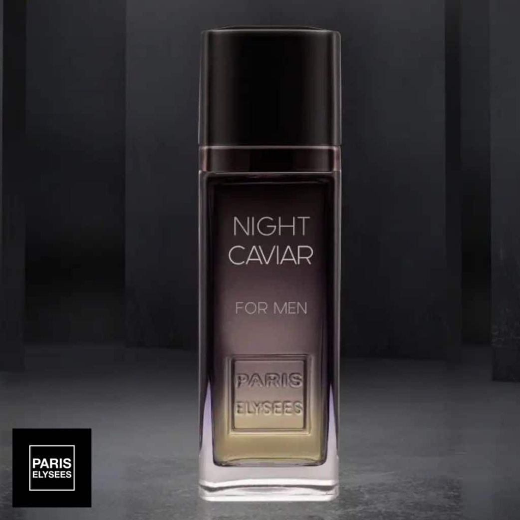 Night Caviar Paris Elysees Perfume Masculino 100ml Banner frasco