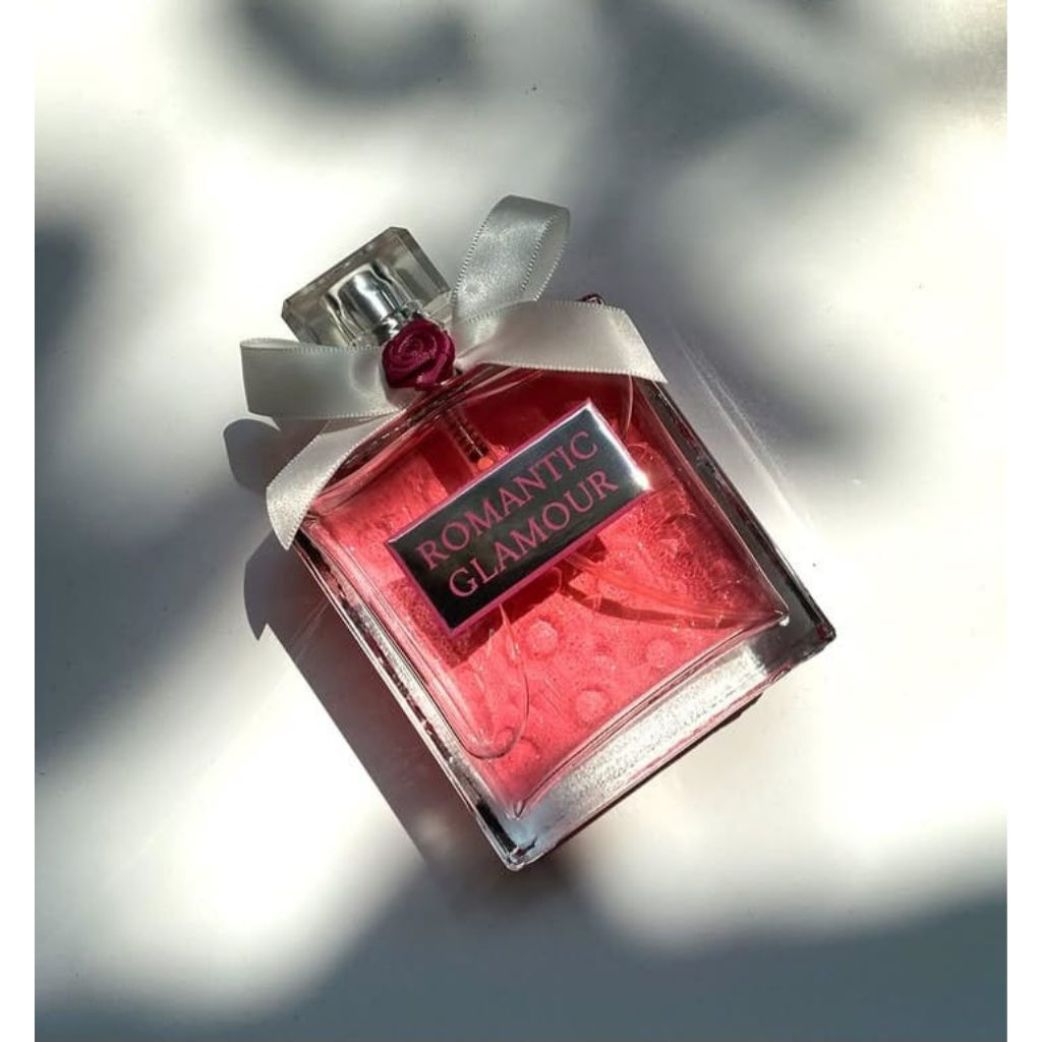 Romantic Glamour Paris Elysees Perfume Feminino 100ml Banner frasco