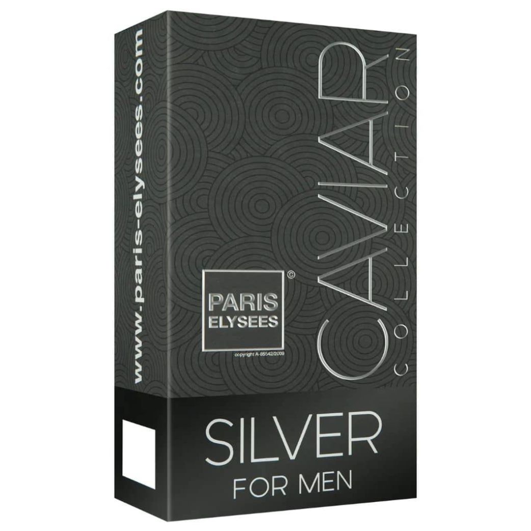 Silver caviar Paris Elysees Perfume Masculino 100ml caixa