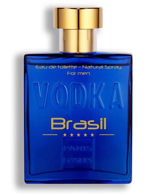 Frasco Vodka Brasil Azul Paris Elysees Perfume Masculino 100ml