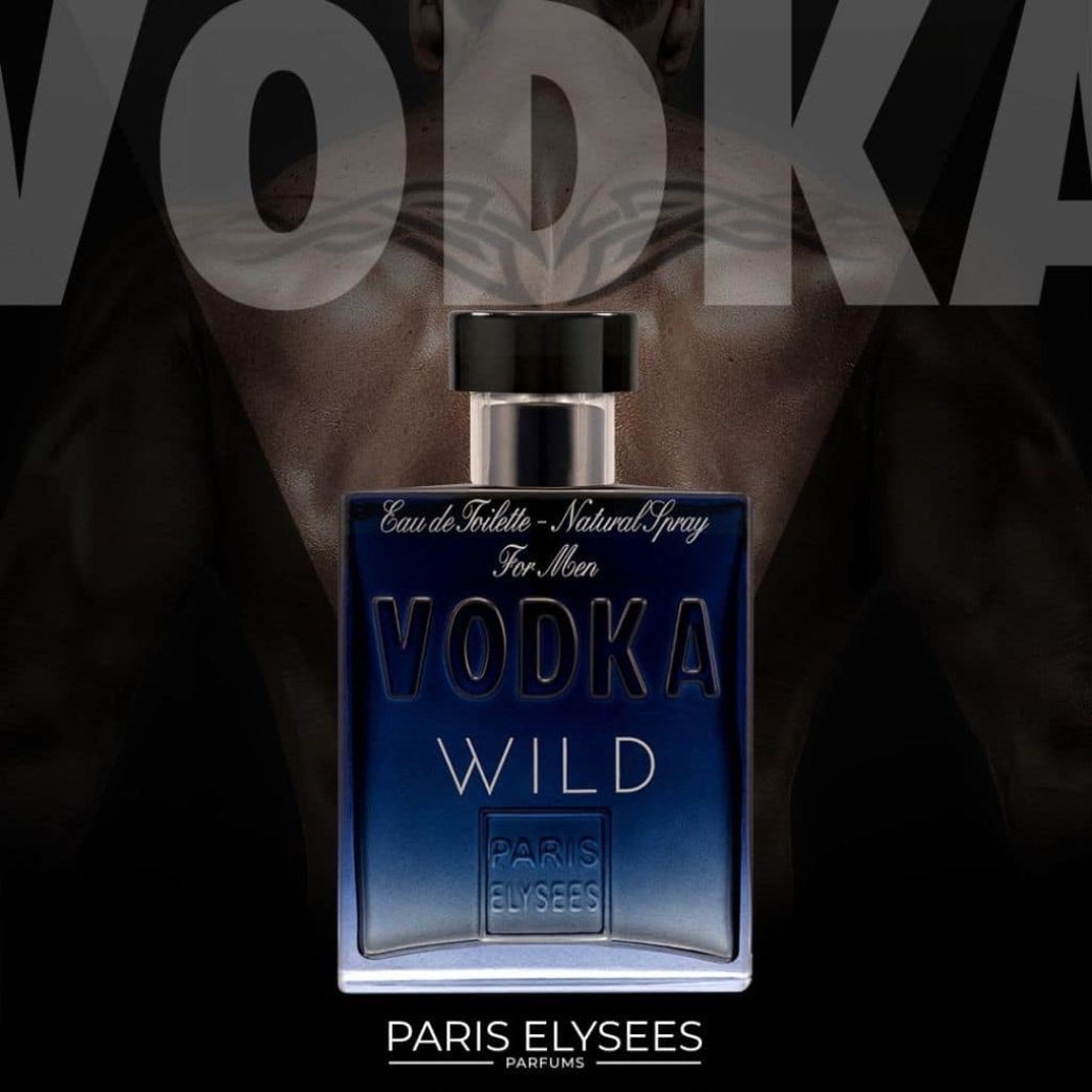 Vodka Wild Paris Elysees Perfume Masculino 100ml Banner frasco